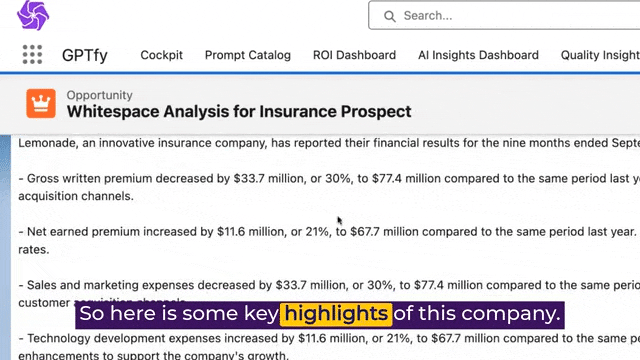 AI document processing demo for Salesforce file analysis